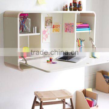 new arrival Pull-Down Desk wall mounted folding table for living home room MDF wood wall shelf wall mounted study table