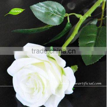 Decorative Artificial Velvet Rose Flower White Color for Wedding Decoration GNW FLS12-5