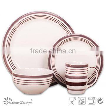 16pcs Handpainting Stoneware Dinnerware photo-2