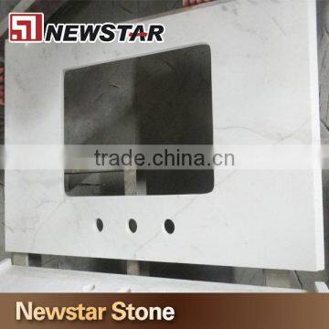 Newstar Volakas White Marble Flooring Tabletop Dining Table Marble photo-3