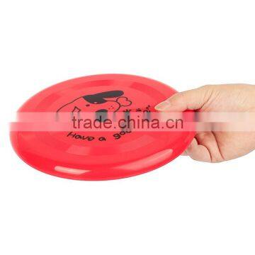 The Bending Deformation of Plastic Cartoon Dog Printing Plastic Pet Dog Frisbee 20cm photo-5