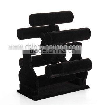 High Quality Velvet Covered Splittable Multifuction Rotating Display Stand for Bracelet photo-5
