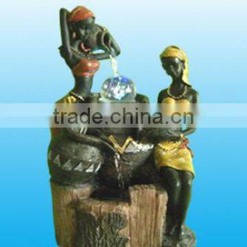 polyresin resin battery operated outdoor water fountains