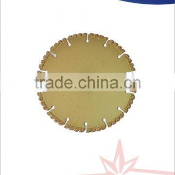 Gold color Vacuum Brazed diamond Grinding Disc with key slot/Brazed Diamond saw blade