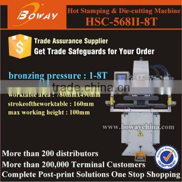 HSC-568II-8T Automatic worktable moving Paper Die cutting and Embossing Machine