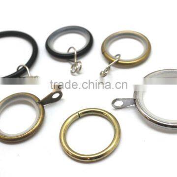 Steel Curtain Metal Rod Ring Fixed Eyelet Inside Diameter 43mm Antique Brass Plated photo-6