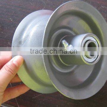 Hand Truck Tool Cart Wheelbarrow Rubber Wheel Metal Rim photo-2