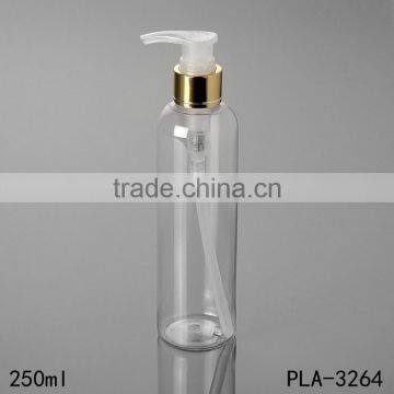 250ml Round Shoulder Shampoo Bottle Screw Pump Cosmetic Lotion Clear Pet Plastic Bottle China Suppliers Best Sellers photo-3