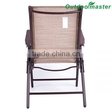 5-Position AdjustmentTan Recliner Teslin Garden Deck Beach Pool Chair photo-5