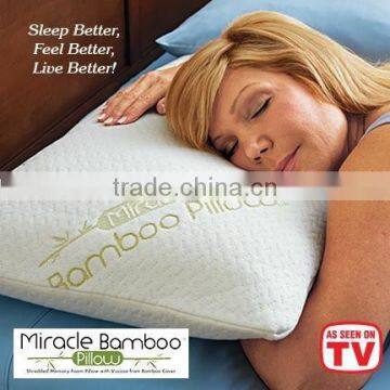 New bamboo fiber rest pillow custom bed rest shredded memory fom pillow