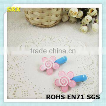 Fancy Flower Shaped Pretty Baby Plastic Hair Clip