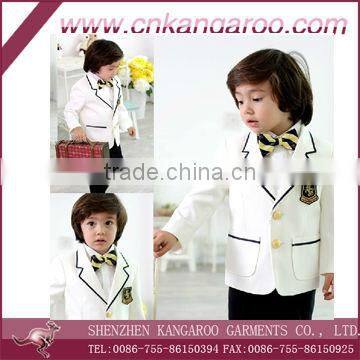 Formal Polyester Boys Kids White Dress Suit photo-6