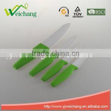 WCK345 artwork painting blade and rubber with PP Wholesale Coloured 5 pcs set Kitchen Ceramic Knife