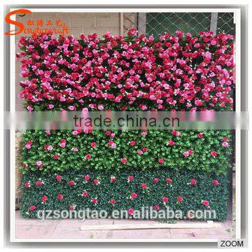 Best Selling Quality Customized Rose and Peony Artificial Flower Wall for Decoration photo-2