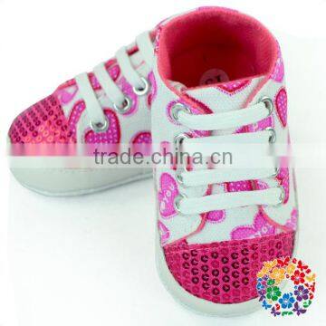 Hot Pink Color Best Selling Factory Price For Beautiful Baby Shoes Floral Pattern Baby Girl Shoes Baby First Step Shoes photo-4