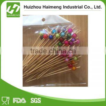 Bamboo Skewers with Colored Round Ball