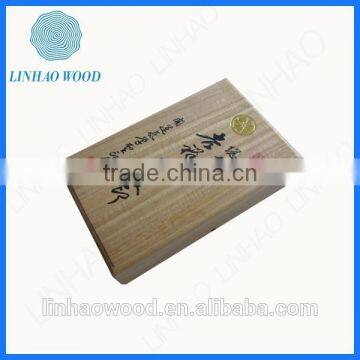 pretty wooden storage box with lids,natural premium wooden book pakcaging box with lids and logo