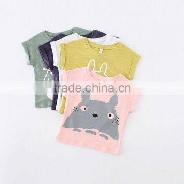New Model Design Kids Cartoon T-shirt o Neck Short Tee photo-2