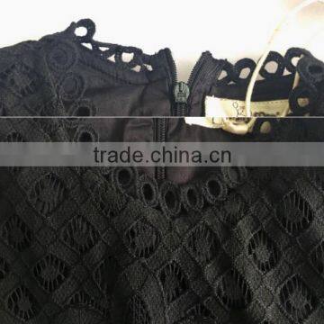 Ready Sale 2017 Girl Child Women Matching Dress Lace Hollow Out Long Sleeve Dresses photo-3