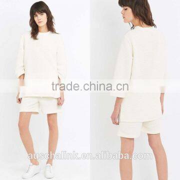 Best Selling Women 100% Polyester White Sweatshirt for Sale photo-6