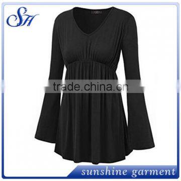 New Casual Design Blouses Wholesale Fashion Style Curve Bottom photo-3