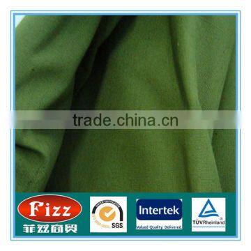Best price cotton fabric olive-green color china suppiler