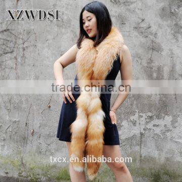 CX-B-17 New Fashion Style Gold And White Fox Fur Shawl Wholesale photo-2