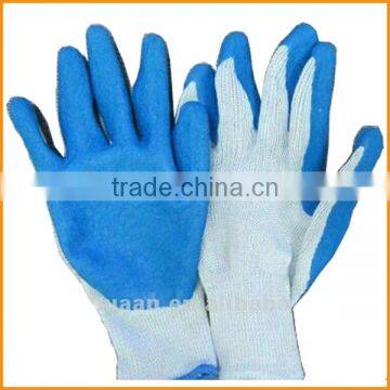 For graden use cotton latex coated working gloves