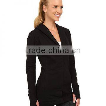 OEM Service is Provide Women 2/3 Botton Coat Fleece Fabric With Two Side Pocket Made in China photo-4