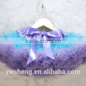 Fashion Baby Girls Two-tone Fluffy Chiffon Princess Ballet Dance Tutu Pettiskirt photo-3