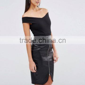 OEM Service Custom Design Women Bodysuit Sexy Off Shoulder Cotton&Spandex One Piece Bodysuit Underwear photo-2