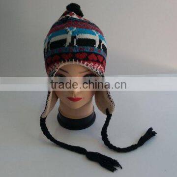 Knitted Beanie With Earmuffs,baby Beanie With Earflaps