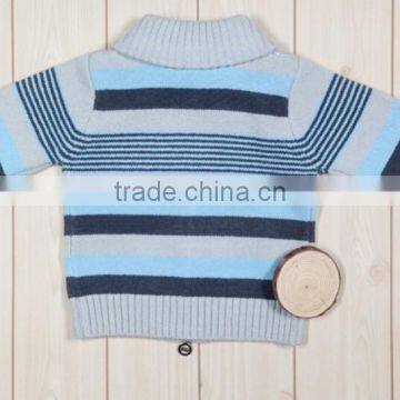 Striped Winter Baby Children Winter Zip up Wool Cardigan