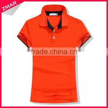 Fancy design custom wholesale women slim fit sport polo shirt