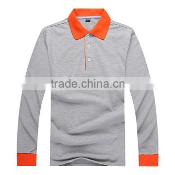 china factory latest fashion electronic blank long sleeve polo t-shirt custom