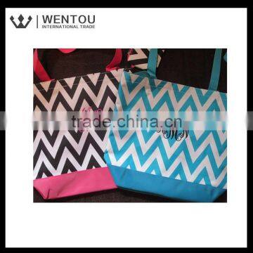 Wholesale Custom Chevron Tote Bag photo-4