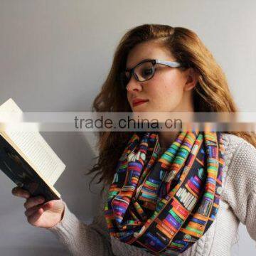 Bookshelf Infinity Scarf, Book Scarf, Library Scarf, Book Infinity Scarf, Accessories, Gift for Her photo-6