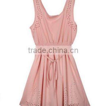 2015 New Sleeveless Cocktail White Short Mini Casual Dresses Women Summer Dress Vestido de Festa