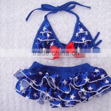 Fashion Sweet Two Piece 3-7 Years Old Kids Swimwear Baby Girls Swimwears photo-3