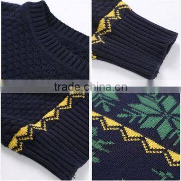 Many New Designs Men Stripe Knitted Christmas for Men Christmas Pullover Sweater photo-6