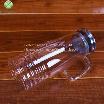 Water bottle wholesale glass bottle wholesale water jug glass decanter Glass bottle for kitchen resturant and hotel