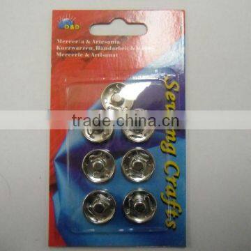 D&D Fancy Buttons Snap Fasteners durable sliver