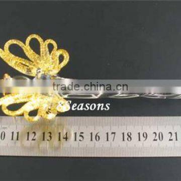 Hair Accessories Golden Angel Christmas Ornament Glass Lampwork Icicle Hairpins photo-4