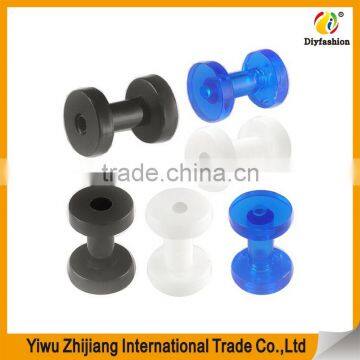 Screw Flesh Tunnels Ear Plugs Acrylic Stretching Body Piercing Jewelry photo-2