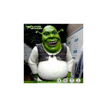 Fiberglass Cartoon Sculpture Life Size Shrek for Playground photo-2