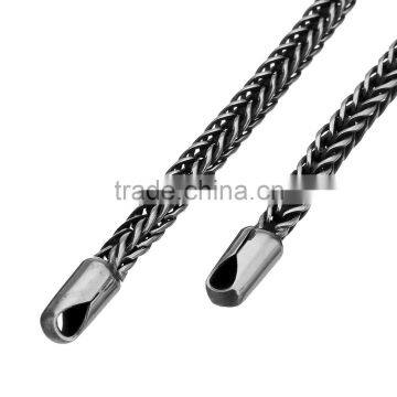Authentic 925 Sterling Silver 3mm Thick Long Foxtail European Bracelet photo-2