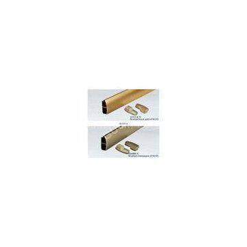 bottom rail of roller shutters Aluminium Channel Sections brushed karat gold and etc