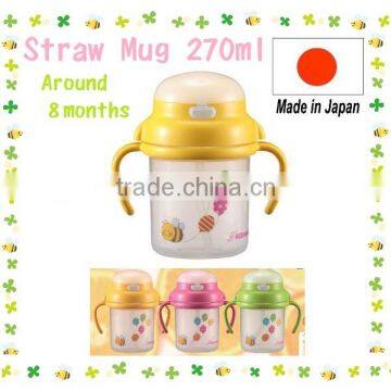 Japan Baby Straw Mug Yellow From around 8 months 270ml Wholesale