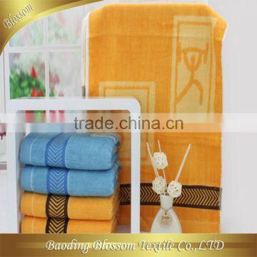 wholesale alibaba bamboo towel jacquard yarn dyed gym towel 30*80 cm