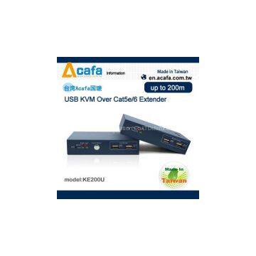 Acafa VGA USB KVM Extender 200m